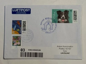FDC cover Berlin Dogs sent by mail from Berlin to Kyiv 2024 - Picture 1 of 2