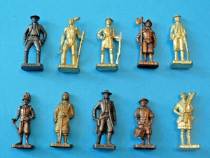 Advertising Figurines - Set of 10 Kinder Metal Soldiers - Set 10 - Picture 1 of 1