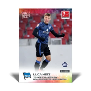 2021 Topps Now Bundesliga #125 Luca Netz ROOKIE RC Hertha Berlin PR: 125 SSP! - Picture 1 of 2