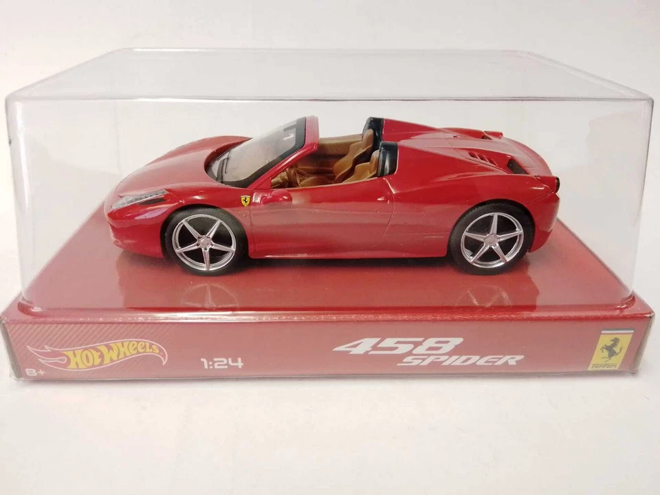 Hot Wheels Ferrari 458 Spider rossa red 2011 1/24 BLY64 - Immagine 1 di 2