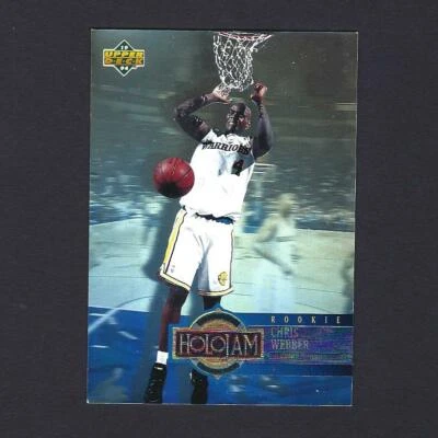 1993-94 Upper Deck Basketball Holojam - Chris Webber, Warriors -  Card #H28 - Image 1 of 2