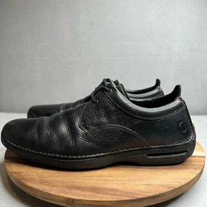 Cole Haan G Series NikeAir Men Size 13M Lace Up Loafer Pebbled Black Leather EUC - Picture 1 of 9