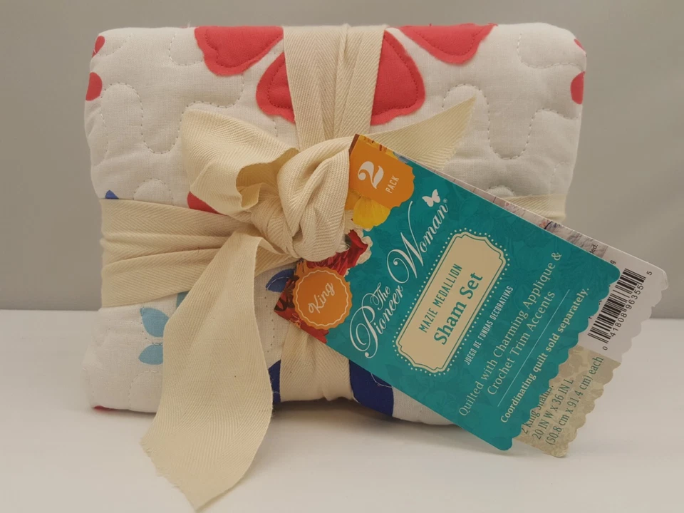 THE PIONEER WOMAN Mazie Medallion 2-Piece Cotton King Sham Set | PWS115017722008