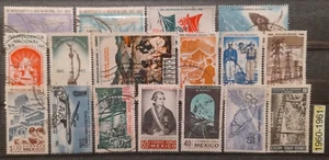 Mexico Stamp 1960 1961 17 lot all different most used as seen, combine shipping - Picture 1 of 2