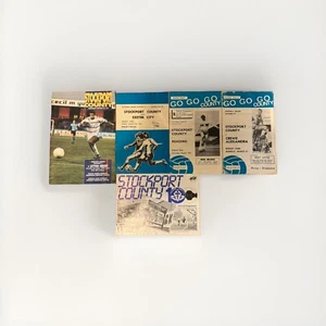 Bundle of 5 Stockport Home Programmes Various Conditions and Seasons Free UK P&P - Picture 1 of 2