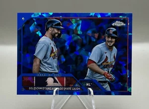 2023 Topps Chrome Update Sapphire PAUL GOLDSCHMIDT / NOLAN ARENADO #USCS147 - Picture 1 of 2