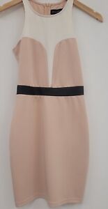 Misguided Bodycon Dress Size 6 Nude