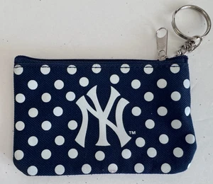 NY Yankees Key Chain ID Holder Zippered Pouch - Picture 1 of 2