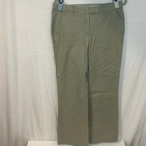 Lands End Heritage Chino Bootcut Pants Dusty Olive Women’s 10x31 NWT - Picture 1 of 10