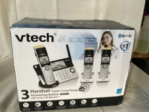V Tech IS8151 -3 telefono cordless super lungo 3 cuffie gamma argento/nero - Foto 1 di 9