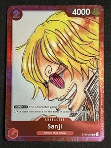 One Piece Sanji ST01-004 C Foil English NM - Picture 1 of 2