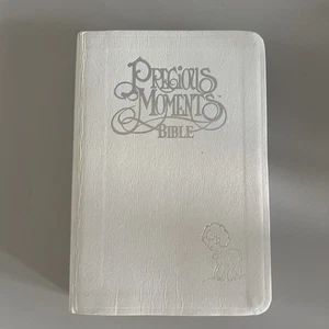 Precious Moments Bibel NKJV 1984 weiß Flex Cover Thomas Nelson Vintage klein - Bild 1 von 9