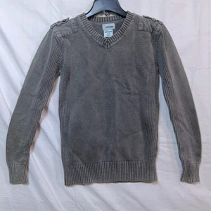 Uproar Gray Sweater Size Large Unisex Shoulder Strap With Buttons - Picture 1 of 10