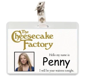 The Big Bang Theory PENNY ID Abzeichen Karte Cosplay Kostüm The Cheesecake Factory - Bild 1 von 1