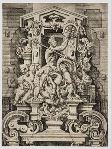 Architectura von Aufstheilung Symetria und Proportion der fünff Seulen… 1598 - Imagen 1 de 5