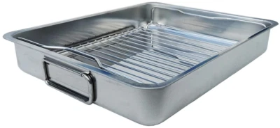 Ikea Koncis Ofenform mit Rost, Edelstahl 40x32 Spülmaschinenfest Backofenfest - Bild 1 von 3