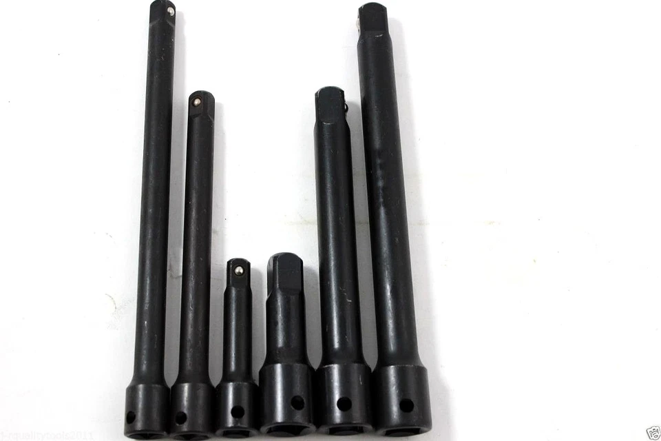 6pc AIR IMPACT EXTENSION BAR SOCKET WRENCH SET  - Image 1 of 1