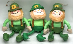 3 Vintage 90er Gibson Greetings Kobold Stofftier Puppe Ornament Fallschirm Stoff 9 Zoll - Bild 1 von 10