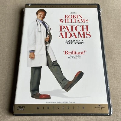 Patch Adams (DVD 1998 NEW WS) Robin Williams Biographical Comedy True Story Dr. - Image 1 of 4