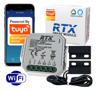CONTROLLO PORTA GARAGE WIFI TUYA SMART + SENSORE - Immagine 1 di 4