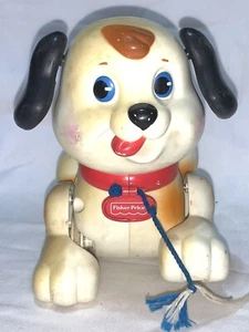 Playskool Pull Toy Puppy Pup Dog Vintage Head-Legs-Tail Moves Draw String - Picture 1 of 5