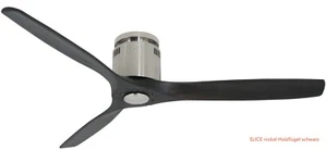 VAM AC Deckenventilator AYAMA Nickel Wengé Holz Fernbedienung Timer Temperatur - Picture 1 of 1