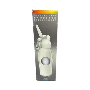 Batidor crema Liss Professional Chef blanco acero inoxidable 0,5 litros/1 pinta NUEVO - Imagen 1 de 6