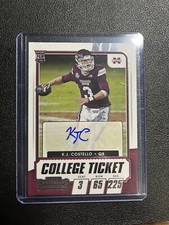 KJ Costello Auto Rookie College Ticket NFL Card