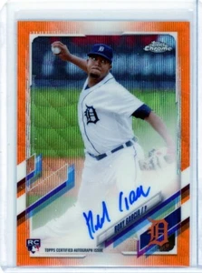 RONY GARCIA - Tigers - 2021 Topps Chrome Orange wave Rookie Auto 23/25 #RA-RG - Picture 1 of 2
