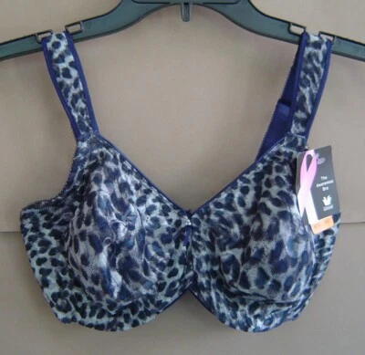NUEVO CON ETIQUETAS $67 WACOAL 34DD Gris Azul Leopardo CONCIENTIZACIÓN FIGURA COMPLETA Sujetador con aros 85567 Foto 1 de 3