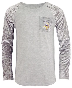 Sudadera con capucha Outerstuff para niñas NFL Minnesota Vikings Youth Legend cuello embudo - Imagen 1 de 8