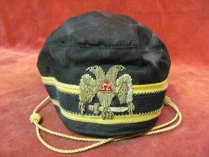 VINTAGE 32nd DEGREE MASONIC SCOTTISH RITE HAT CAP SIZE 7 C E WARD INC - Picture 1 of 5