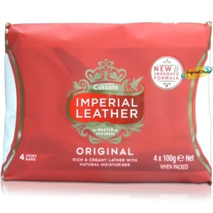 4 Bars Of Cussons Imperial Leather Original Bar Soap 100g - Rich & Creamy - Picture 1 of 2