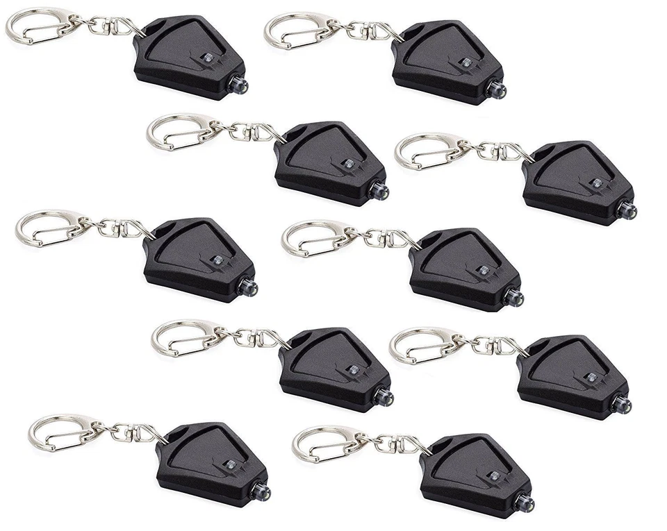 MICRO LIGHT GUY-10 Pack-FLASHLIGHT LED KEYCHAIN -ULTRA Bright-Photon Beam Torch - Image 1 of 4