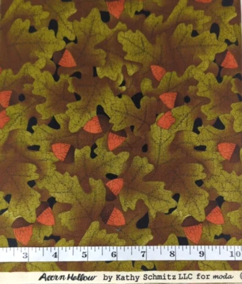 Acorn Hallow BTY Kathy Schmitz Moda Fabrics Cotton Sew Quilt Craft Autumn Fall - Image 1 of 3