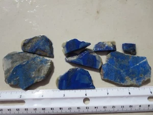 1426 LAPIS SLABS FROM AFGANISTAN. BEAUTIFUL COLOR, EX CLOSED OLD TIME ROCK SHOP - Picture 1 of 3