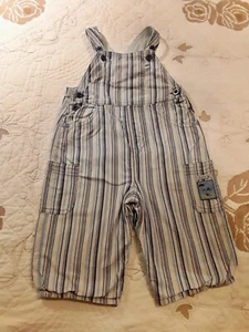 Hose/ Latzhose ca. Gr. 6-9 Monate blau, gefüttert - Bild 1 von 6