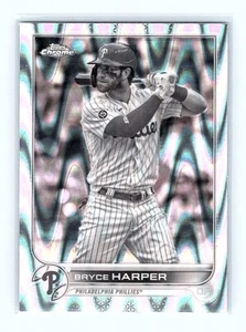 2022 Topps chrome sonic black raywave Bryce Harper # 220 - Imagen 1 de 2
