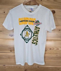 Vintage OAKLAND A's ATHLETICS 1988 MLB World Series T Shirt Men Medium Original - Picture 1 of 9