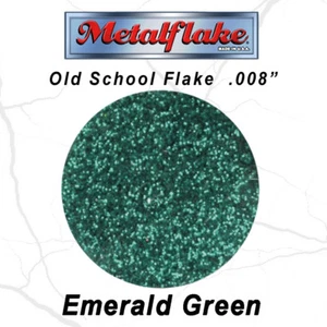 NEW Metal Flake Auto GREEN GLITTER (0.008) CUSTOM PAINT FLAKES 120g 4oz RETRO - Picture 1 of 2