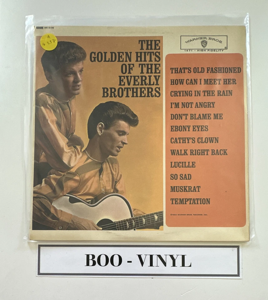 THE EVERLY BROTHERS The Golden Hits Of Vinyl Record Album LP Warner Bros EX - Image 1 of 4