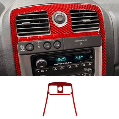 Крышка центральной вентиляционной рамы из красного углеродного волокна для Colorado 04-12/canyon 05-12 2* - Изображение 1 из 4