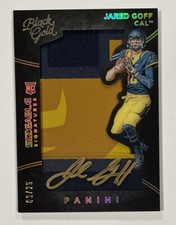 2016 Black Gold Jared Goff Rookie Patch AUTO Sizeable Signatures  /25 On Card SP