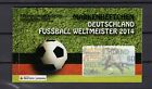 Seltenes MH der Deutschen Sporthilfe zur Fussball-WM 2014 - mit VB MiNr. 3095