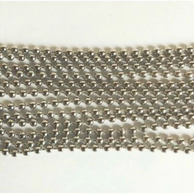 Ball chain necklaces, 30'' - Lot of 10 jewelry supply Crafts Metal  - Image 1 of 3