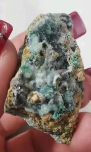 Sugar Druzy Chrysocolla Cluster 22g - Picture 1 of 14