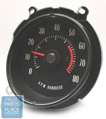 1969-72 GTO LeMans Dash Cluster Tach Tachometer 5500 RPM OE Quality  - Image 1 of 3