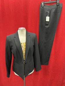 KASPER PANT SUIT/SIZE 16W/INSEAM 32'/NEW WITH TAG/RETAIL$240/BLACK - Picture 1 of 5