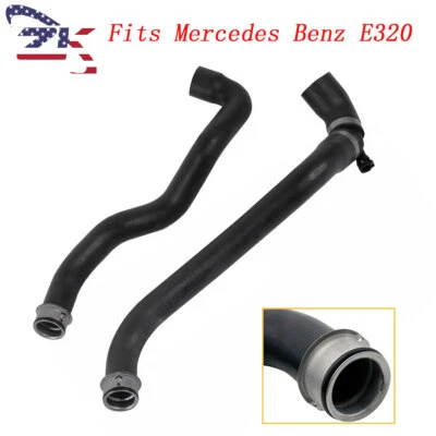 2Pcs 2115010482 Radiator Coolant Hose Fits Mercedes-Benz E320 3.2L V6 - Image 1 of 4