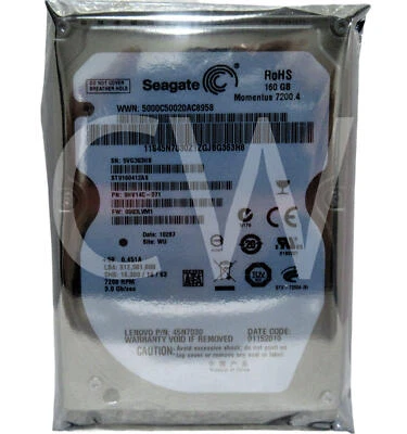 ST9160412AS Seagate 9HV14C-071 160GB 7200RPM 3Gbps 2.5" SATA HDD Hard Drive - Image 1 of 2